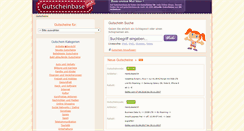 Desktop Screenshot of gutscheinbase.de